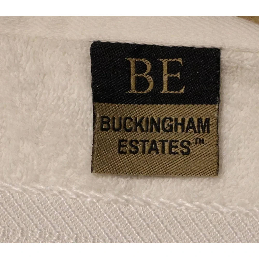 Bath Hand Towel Set of 2 Solid Off-White Buckingham Estates India 24x15